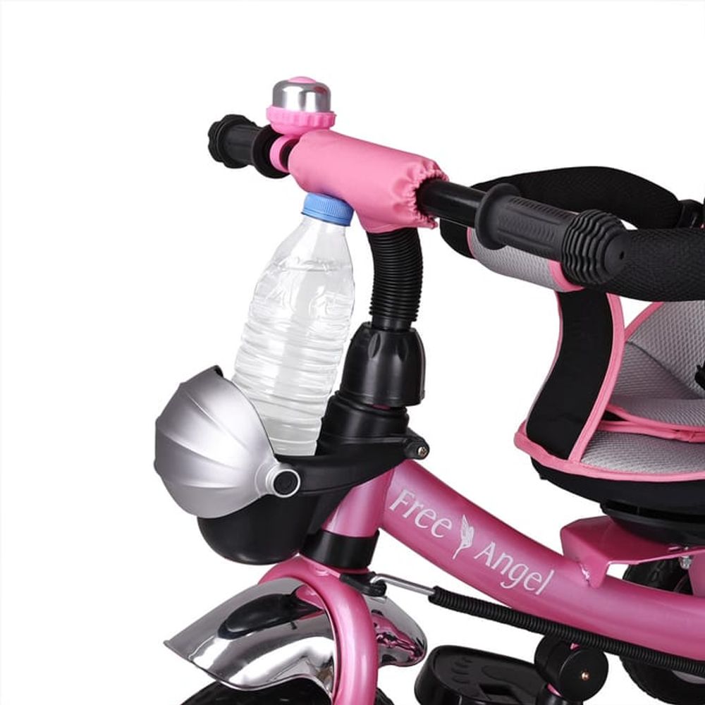 Trehjulssykkel multifunksjonell – Rosa