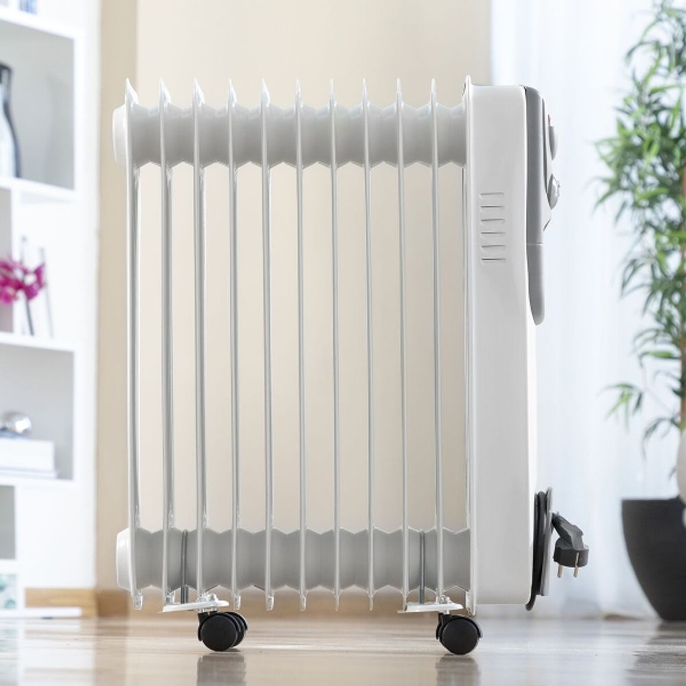 Oljeradiator med 11 varmekamre - 2500w