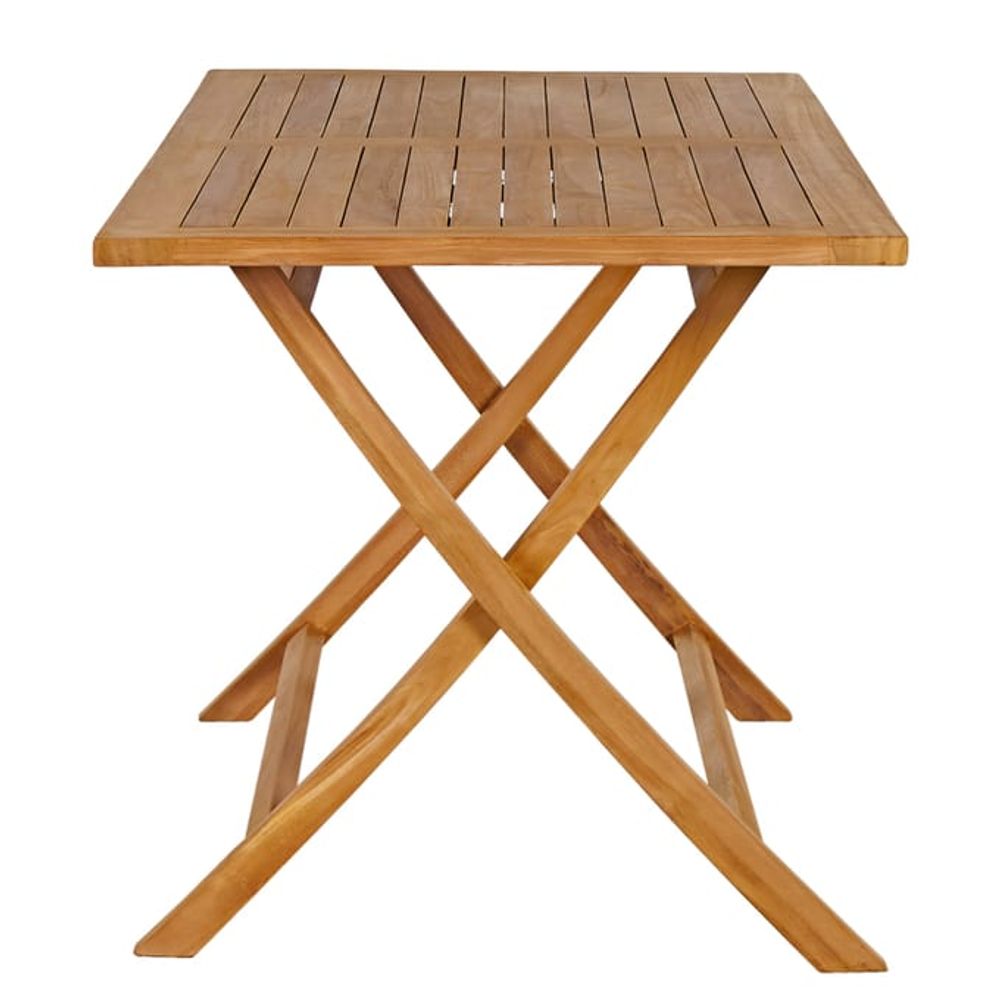 Bari teak hagebord 125x60x75cm sammenleggbart