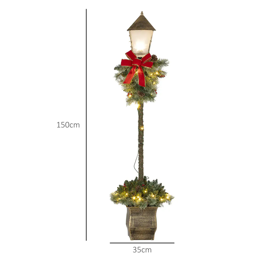 Julelykt 150 cm med 50 varmhvite LED-lys