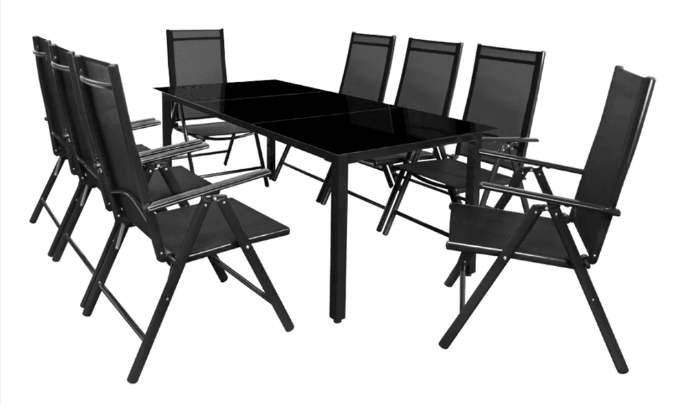 Hagegruppe Bern 9-delt. aluminium - Antrasitt