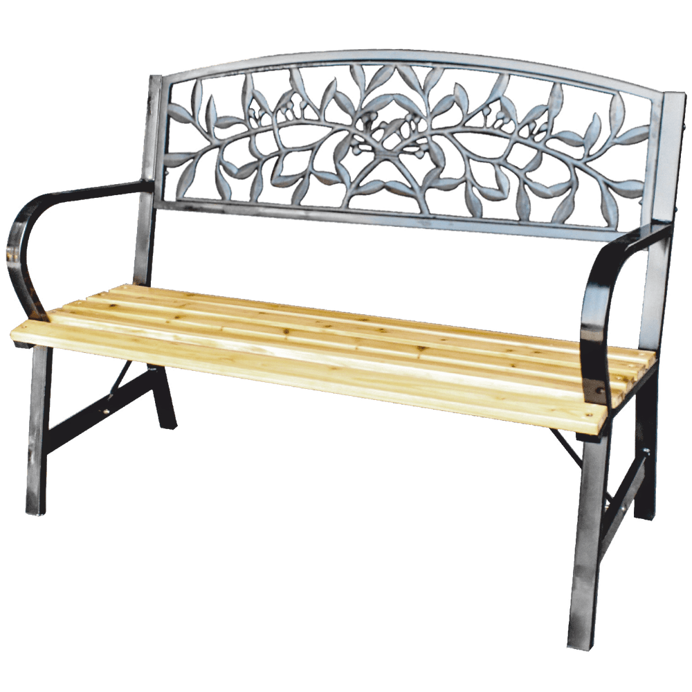 Hagebenk GARDEN LINE 120 cm - bladmotiv
