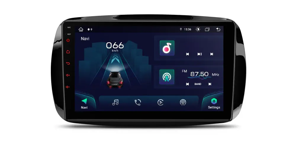 Android DAB+ bilstereo Smart Fortwo 9