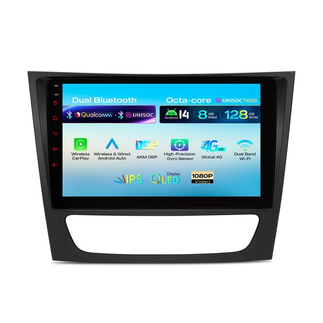 Hovedbilde Mercedes E-klasse W211 CLS W219 9 tommer Android 14