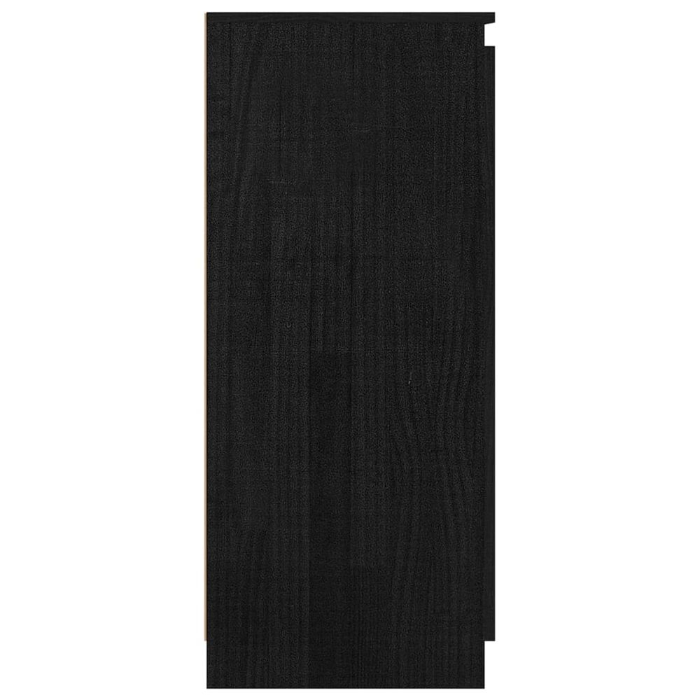 Skap 60x36x84 cm heltre furu - sort