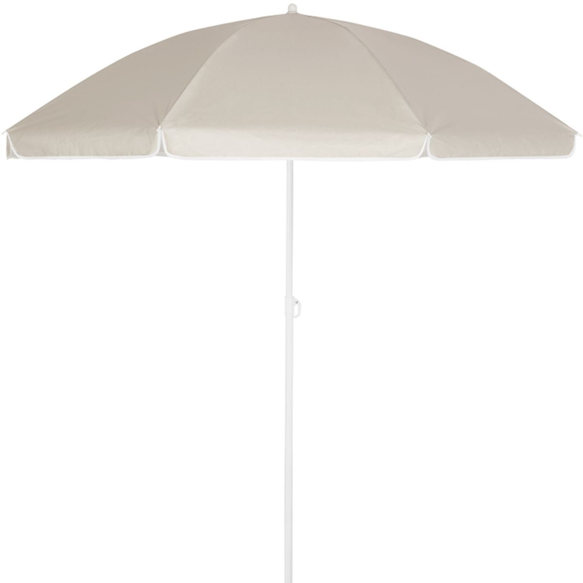 Strandparasoll KYPROS 180cm med vippefunksjon - beige