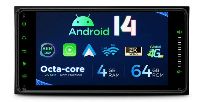 Hovedbilde Toyota stereo med Android 14 | 4G | DSP | CarPlay
