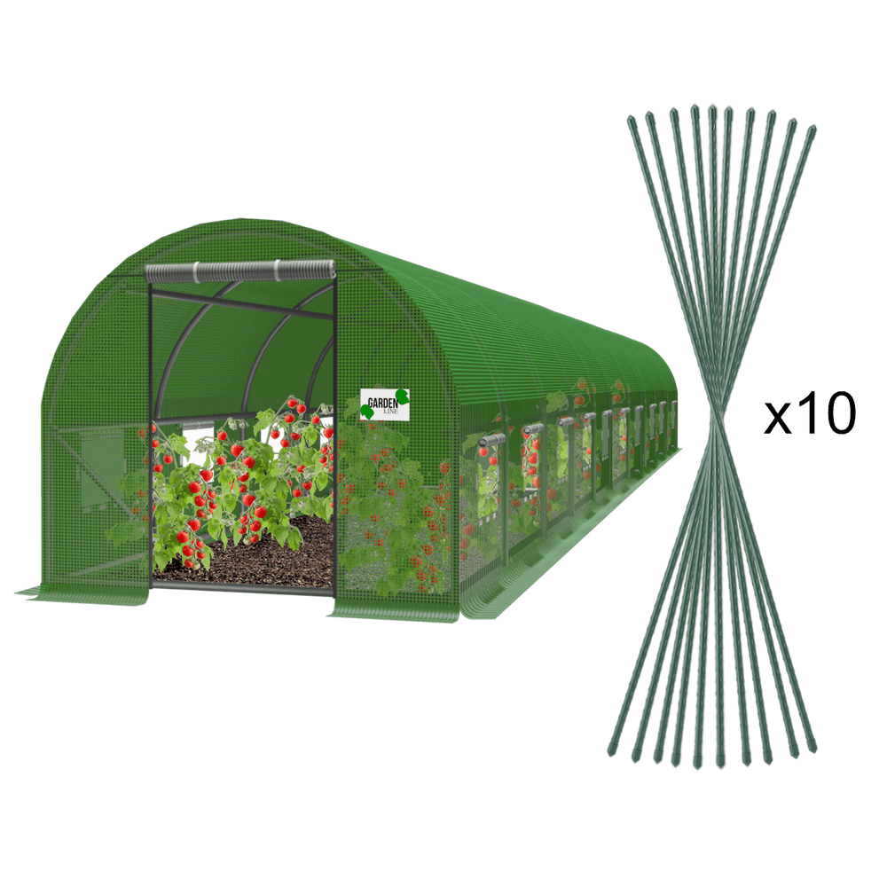 Foliedrivhus 10 segmenter - 10x4x2 m UV4