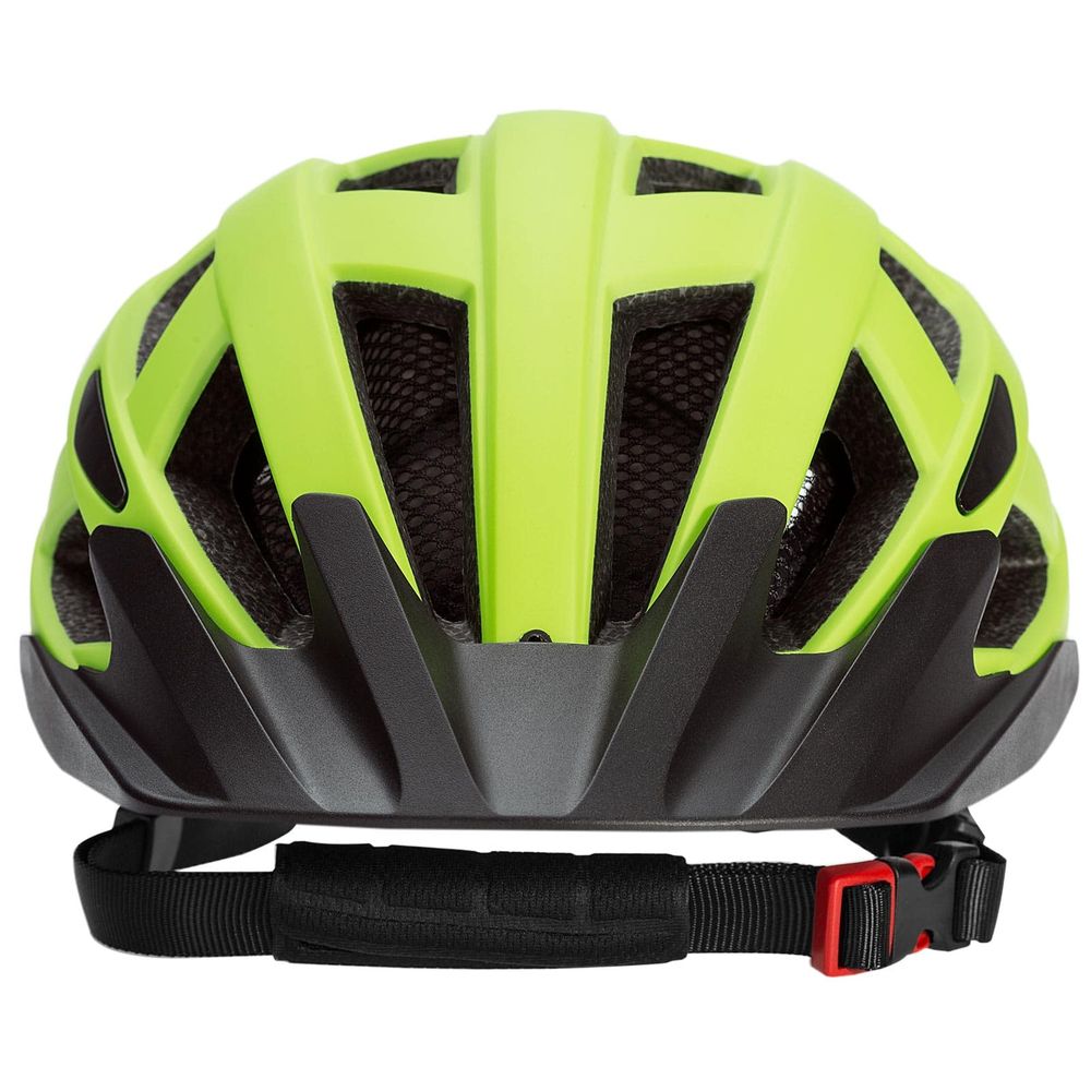 Sykkelhjelm til barn - grønn - 52-56 cm - LED lys
