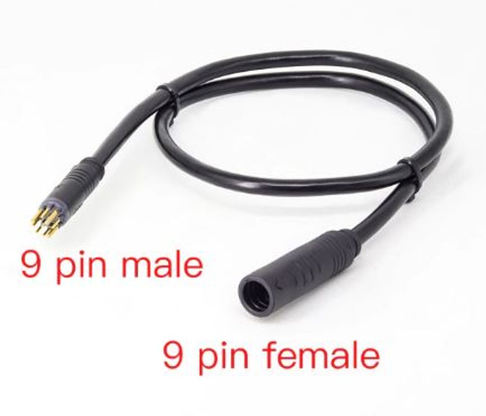 Motorkabel 9 pins - male female