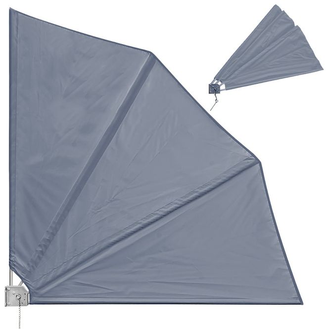Hovedbilde Sammenleggbar balkongvifte 140x140cm - antrasitt