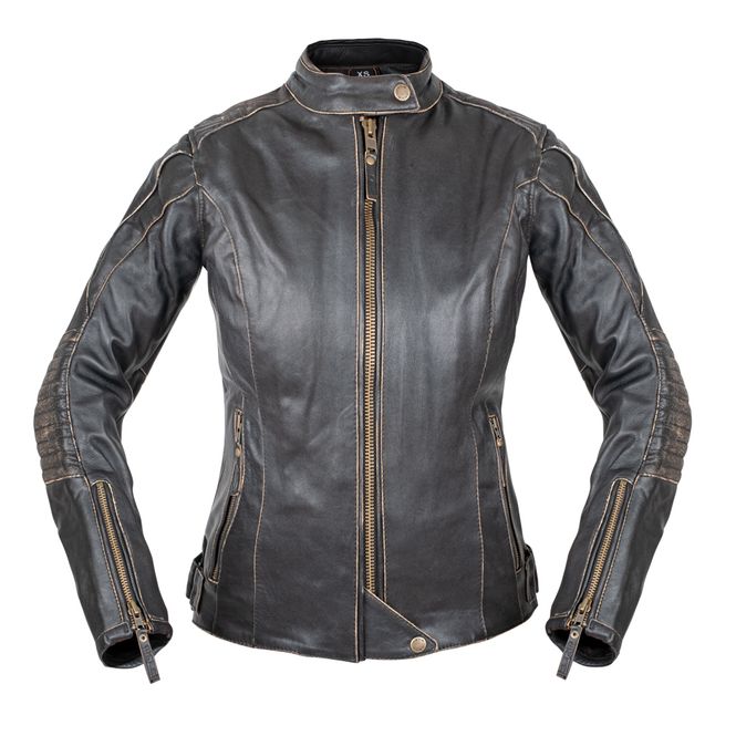 Hovedbilde W-TEC Lecia skinn MC-jakke for dame