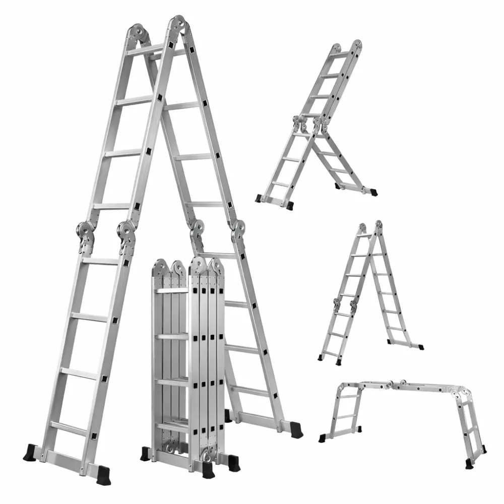 Multifunksjonsstige 6 i 1 3,5 m aluminium