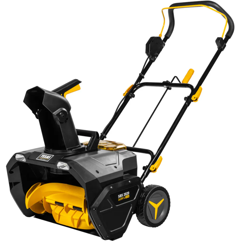 Texas snøfreser batteri 2x20V SBX2020 med 2 batterier og dobbel lader