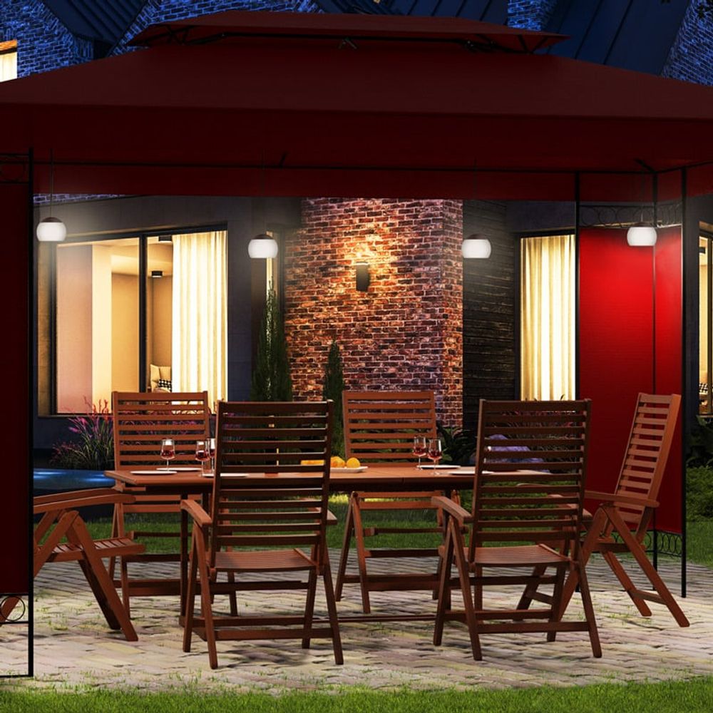 Paviljong LED-hengelampe Kolibri - sett med 4 stk
