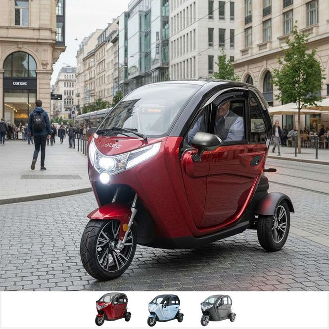 Hovedbilde Elektrisk Tre-hjuling 2 seter lukket modell Tukago - ...