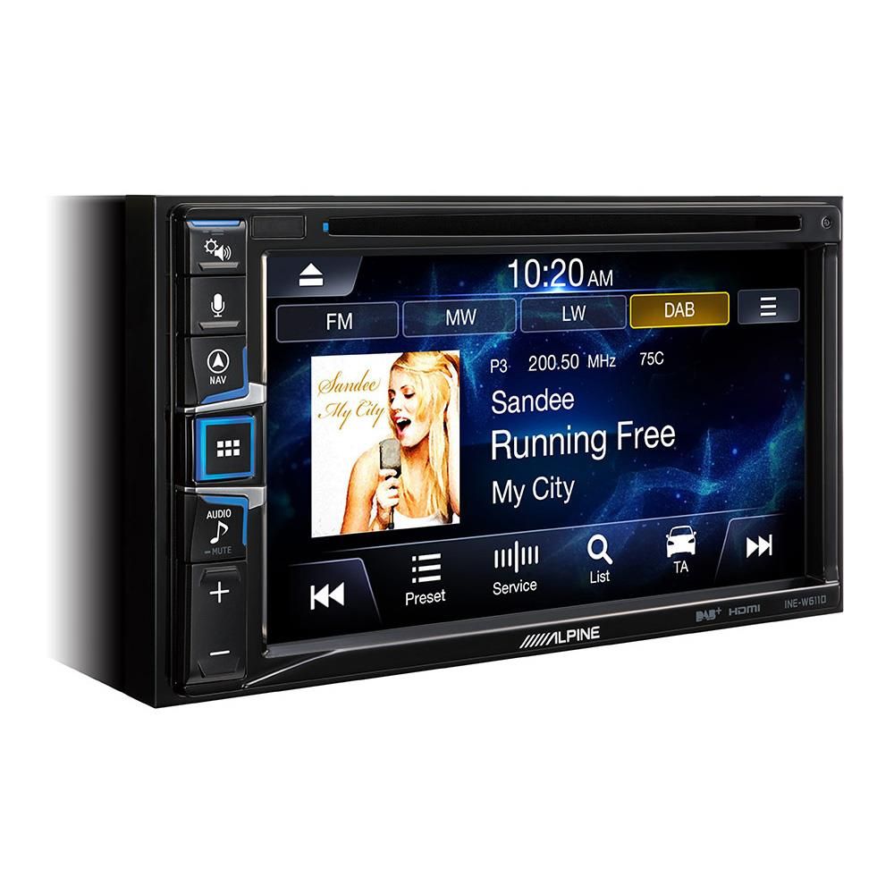 Alpine INE-W611DC navi. Camper-utgave