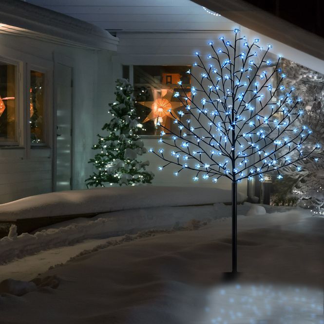 Hovedbilde LED Kirsebærblomstre-tre Kaldhvit 220 cm Inne-/Utendørs med ...