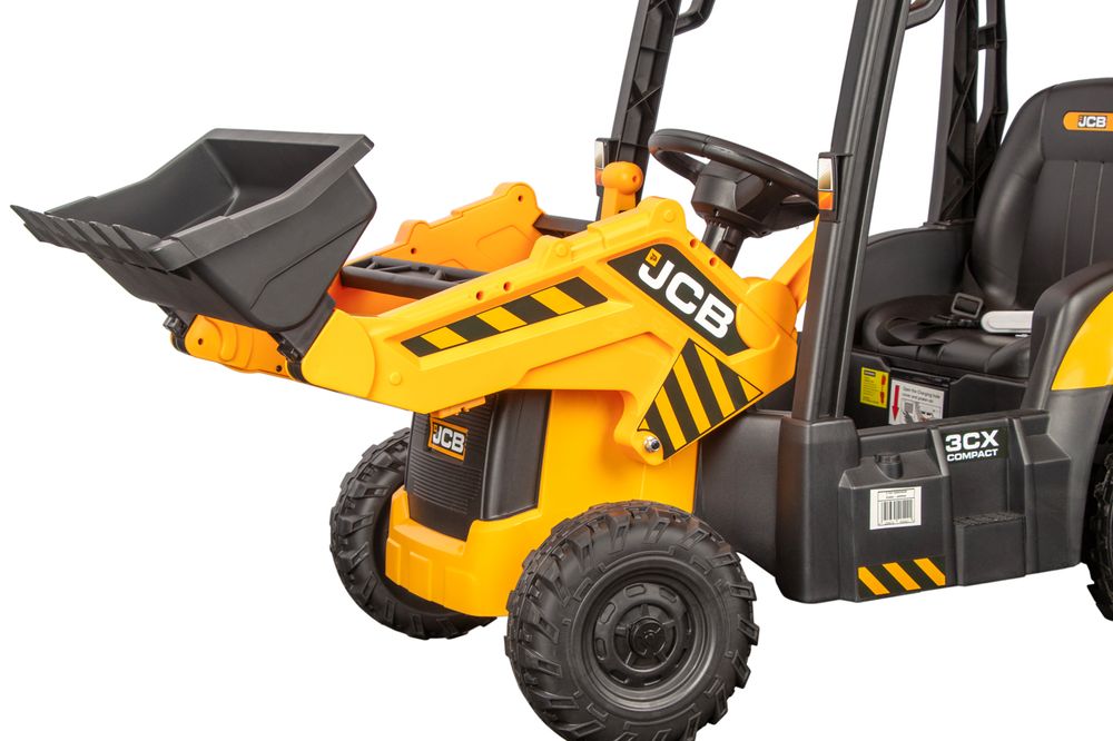 JCB 4-i-1 Traktor for barn 12V med fjernkontroll