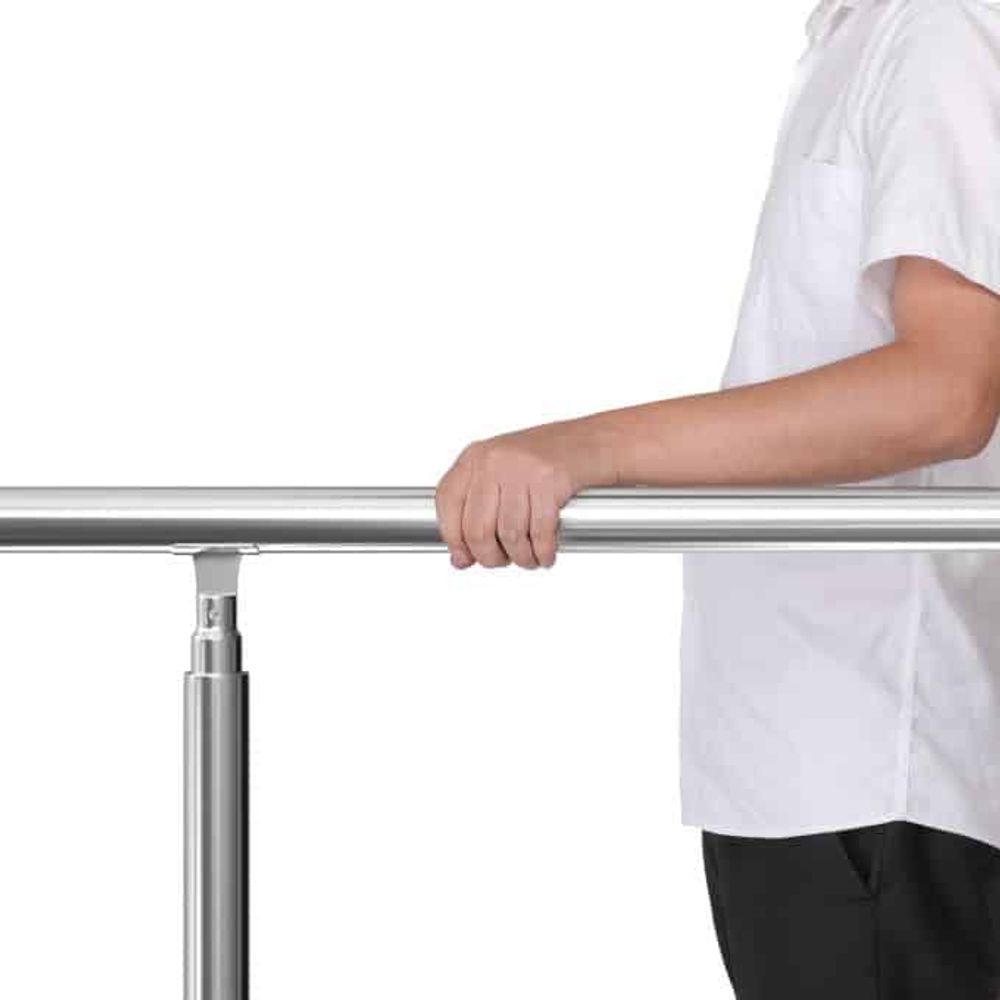 Trapperekkverk i edelstål 150cm