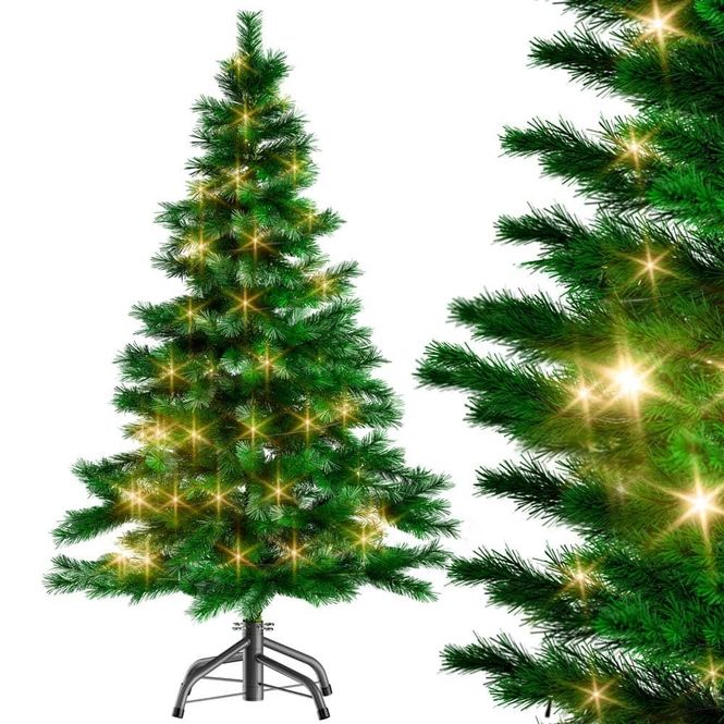 Hovedbilde Kunstig juletre med eventyrlys - 180cm