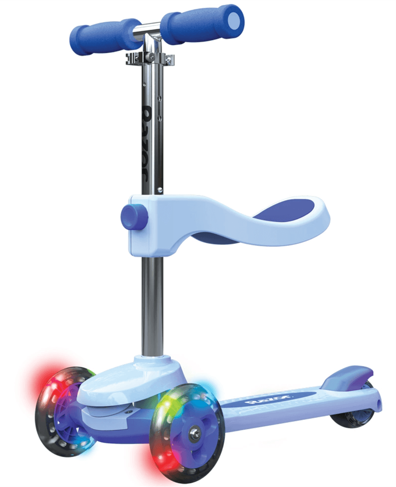 2-i-1 Sparkesykkel med Sete Barn Razor Rollie DLX - fargevalg