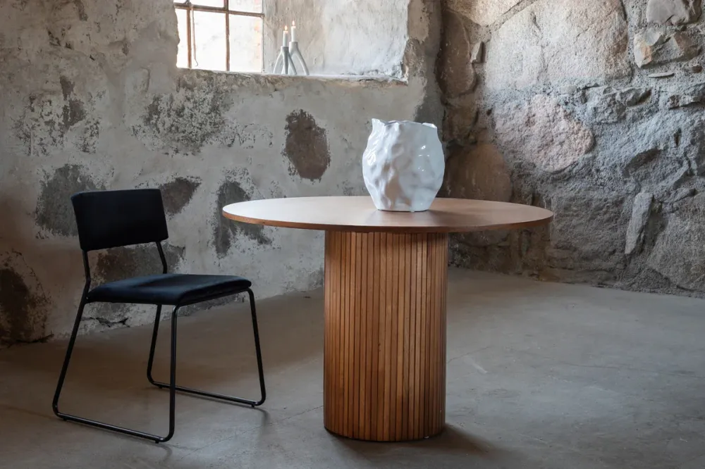 Bianca rundt spisebord – Ø110 cm