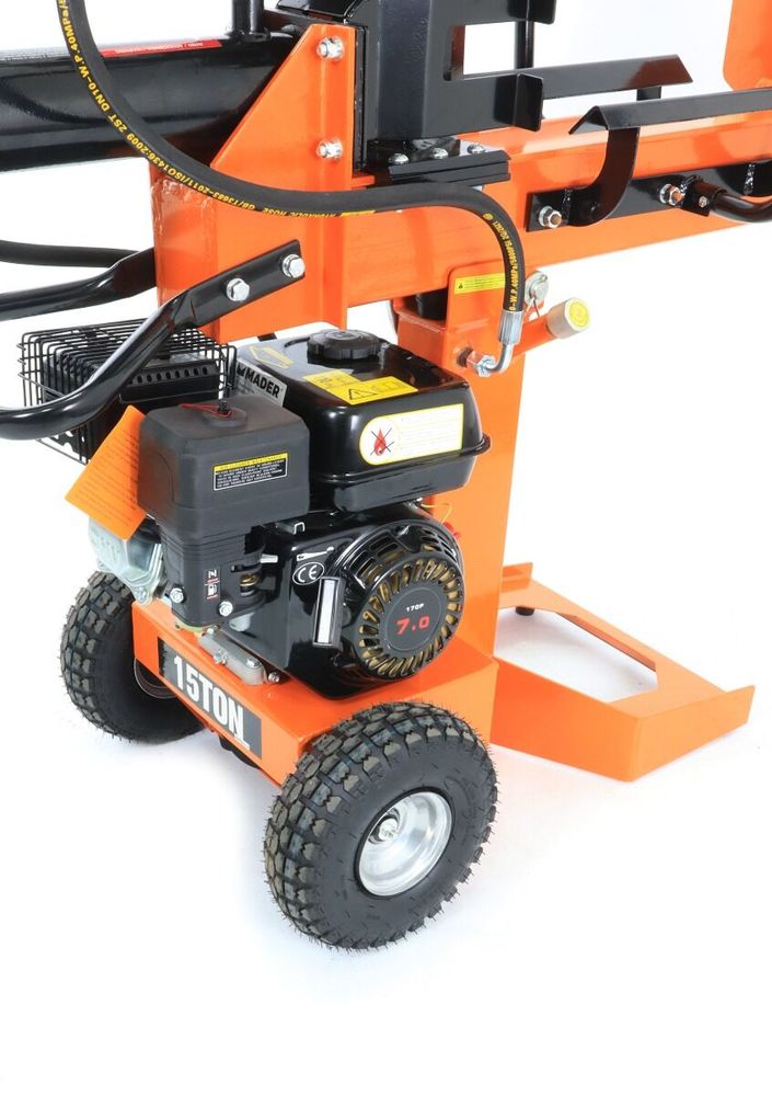 Gardentec hydraulisk vedkløyver 3-1 15t 7hk bensin