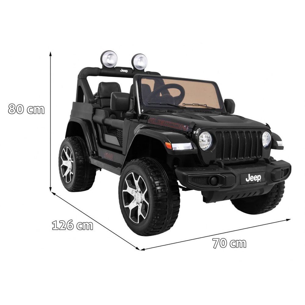 Jeep Wrangler Rubicon  4x12V - sort