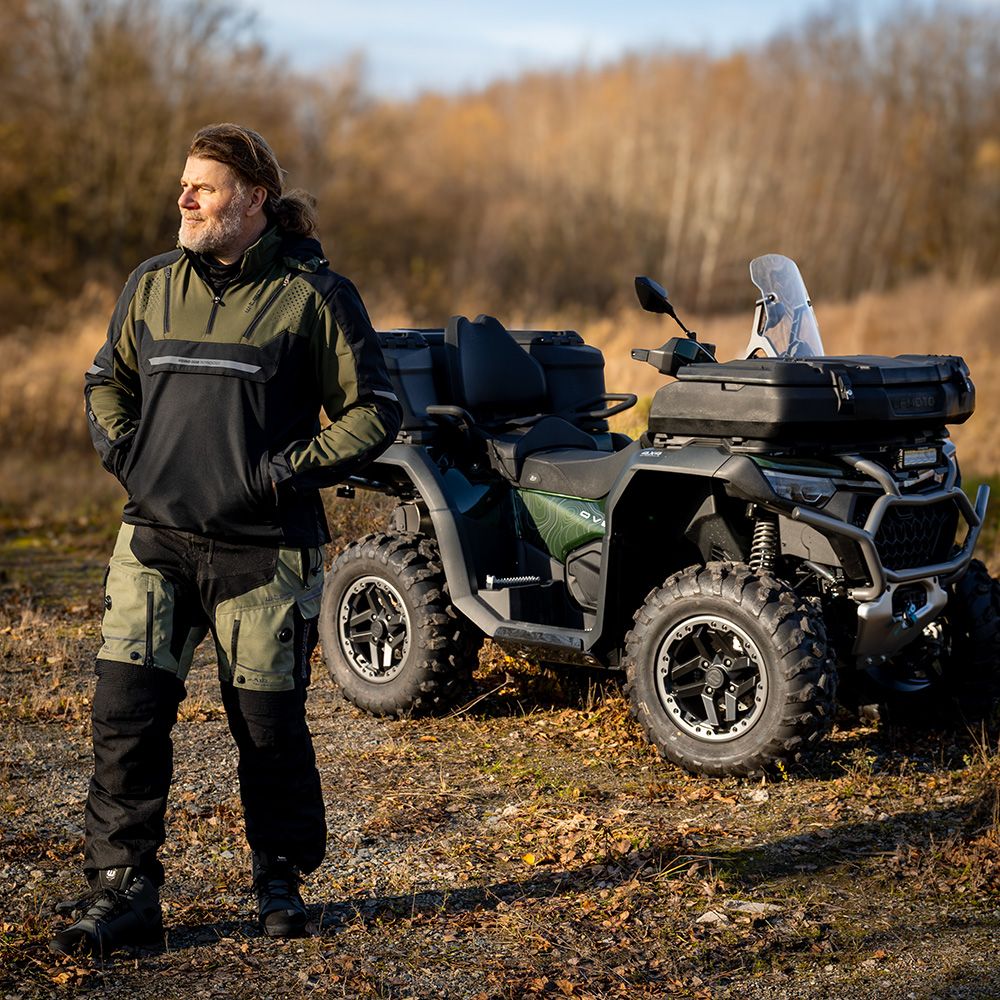 W-TEC Annorack Softshell MC-jakke Herre - Sort