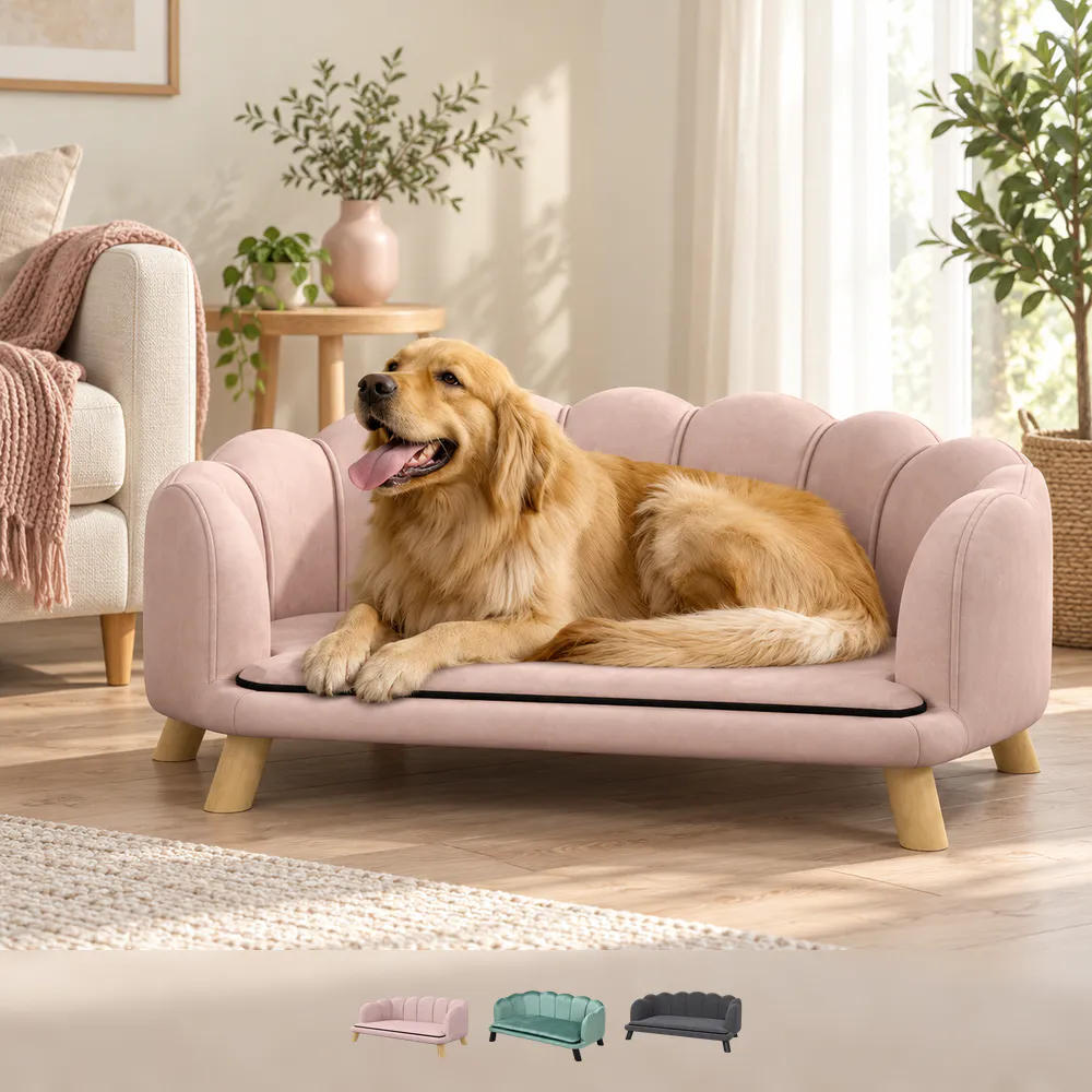 Skjellformet hundesofa til mellomstore hunder – fargevalg