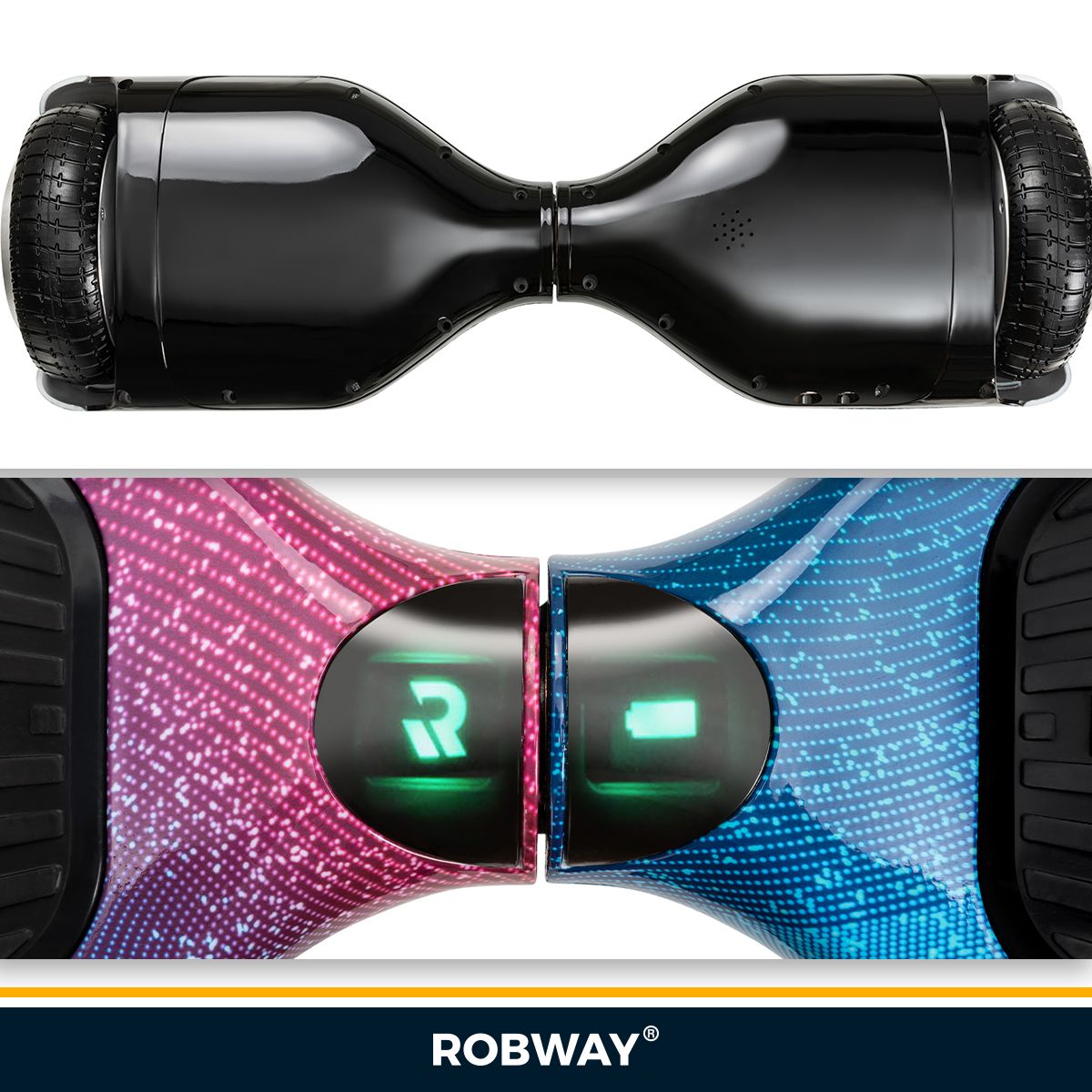 Hoverboard - Robway 700 w - Bluetooth - LED - fargevalg