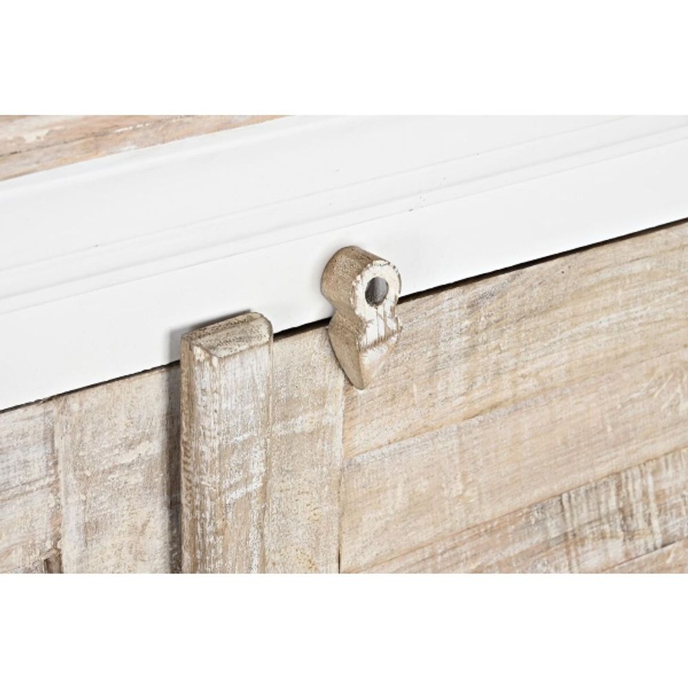 Sidebord i mangotre - DKD Home Decor (122 x 25 x 91 cm)