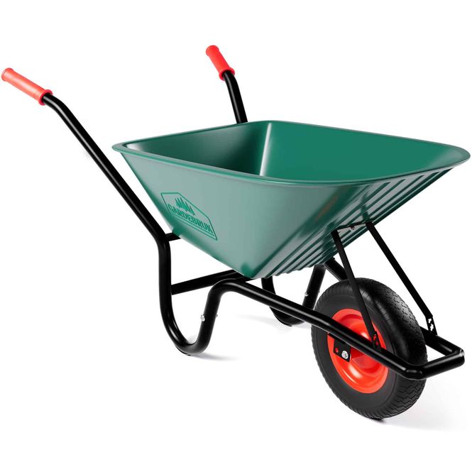Hovedbilde Trillebår med polypropylen kasse 250 kg kapasitet luftdekk ...